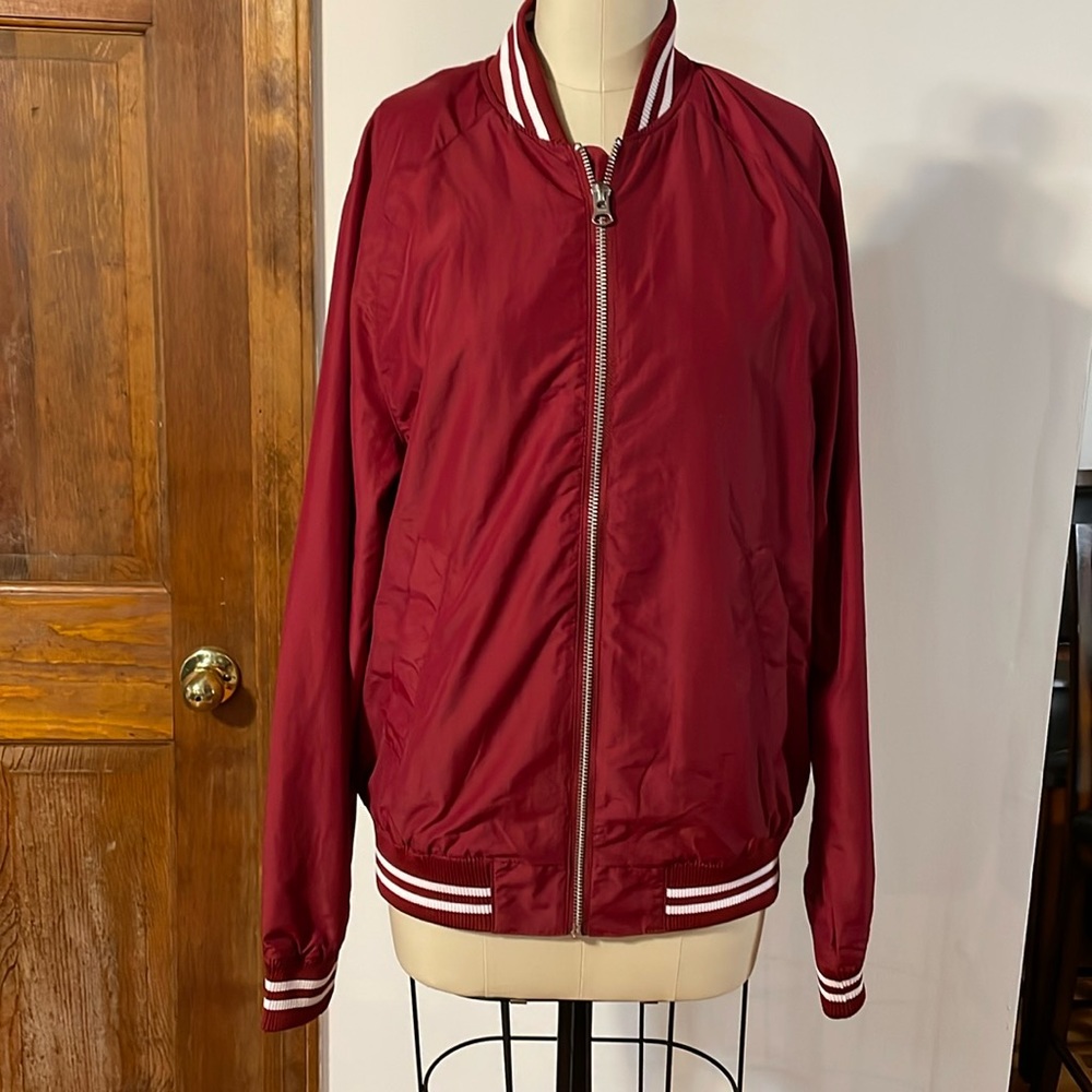 Mens bomber zipper jacket